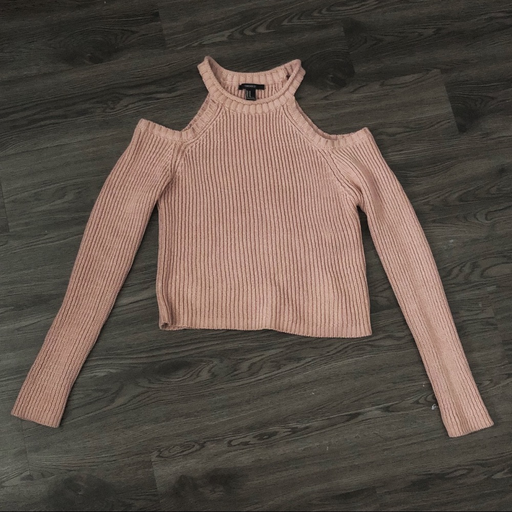 Cold Shoulder Long sleeve Sweater